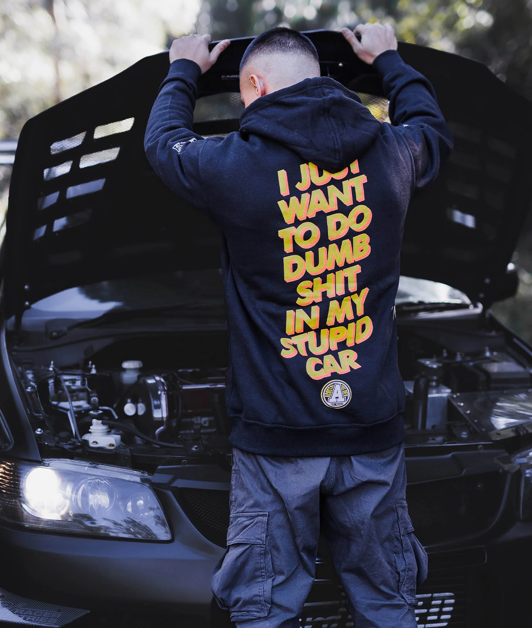 Stupid Car Hoodie - Image 2