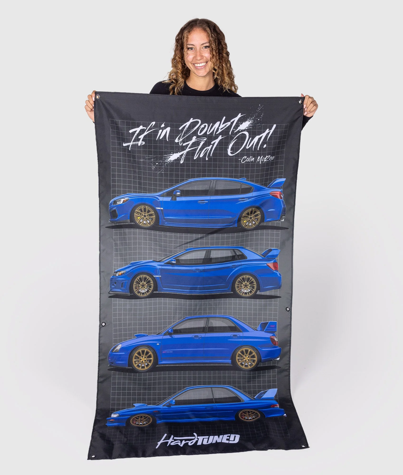 Subaru WRX Generations Garage Flag - Image 2