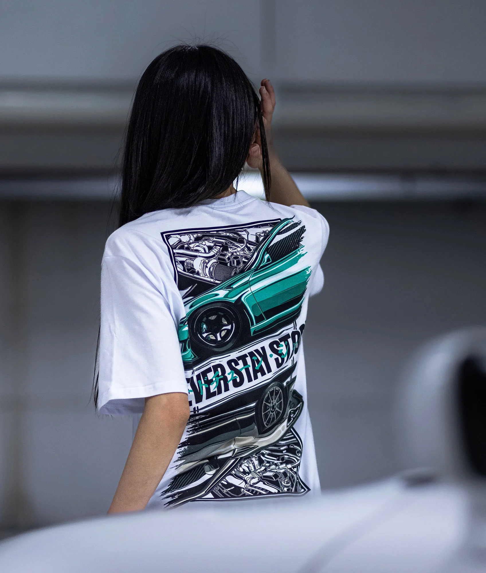 Toyota GT86 Never Stay Stock Womens Tee - Image 2