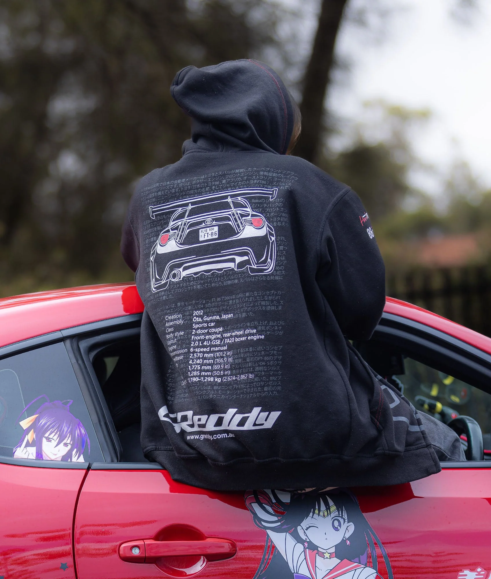 Toyota GT86 / Scion FRS / Subaru BRZ Womens Hoodie - Image 2