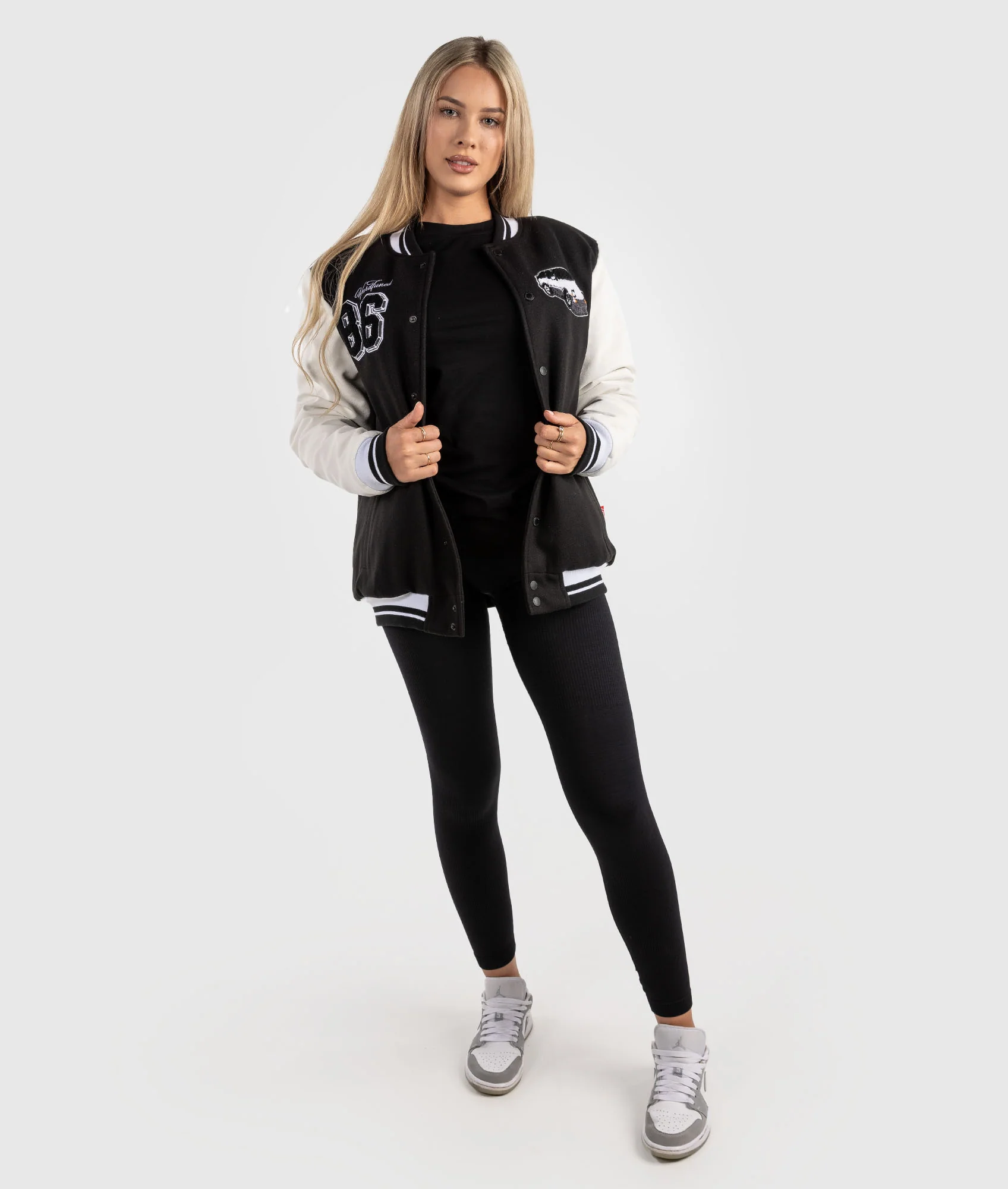 Womens AE86 Drivers Club Varsity Jacket - Image 4