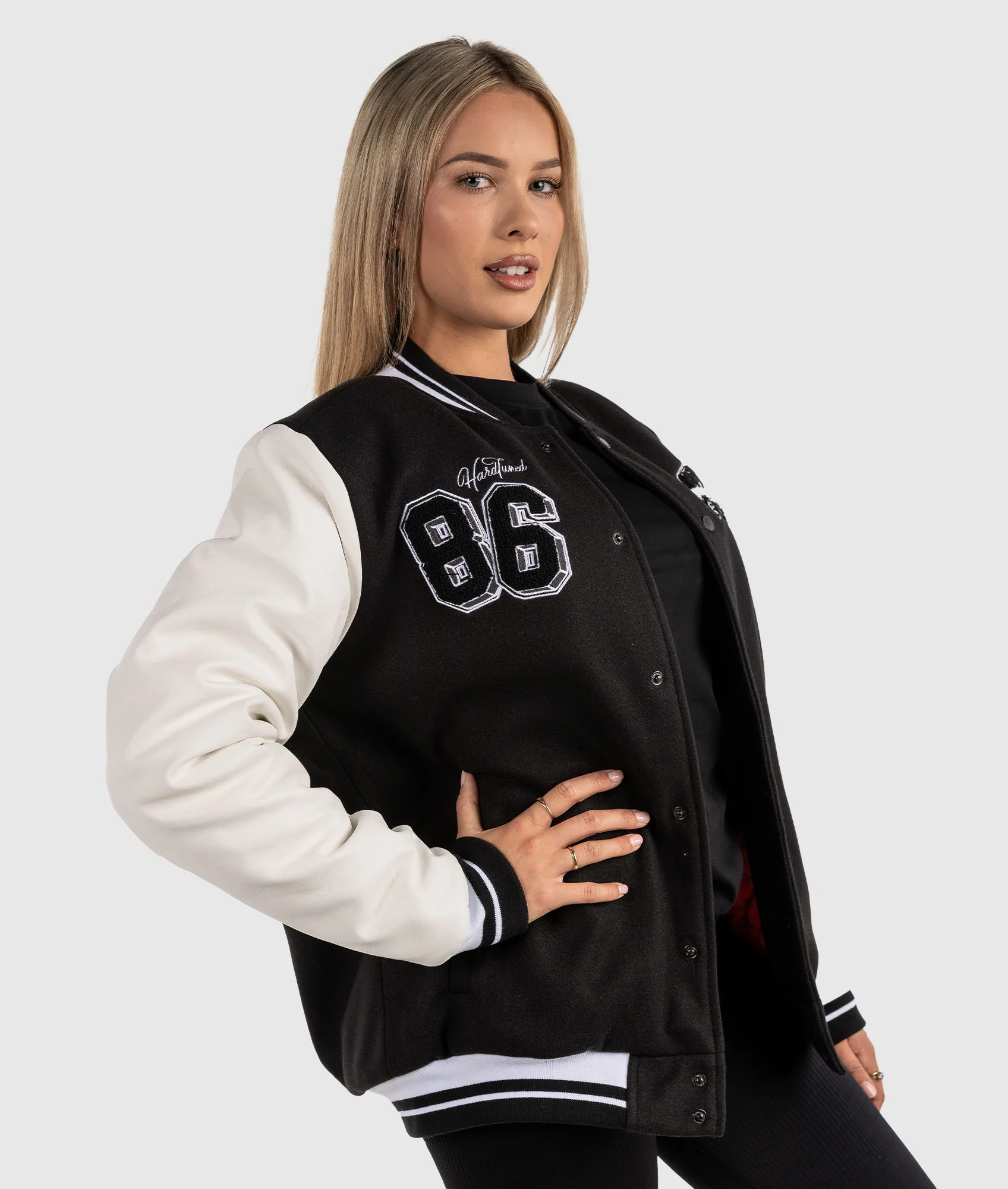 Womens AE86 Drivers Club Varsity Jacket - Image 5