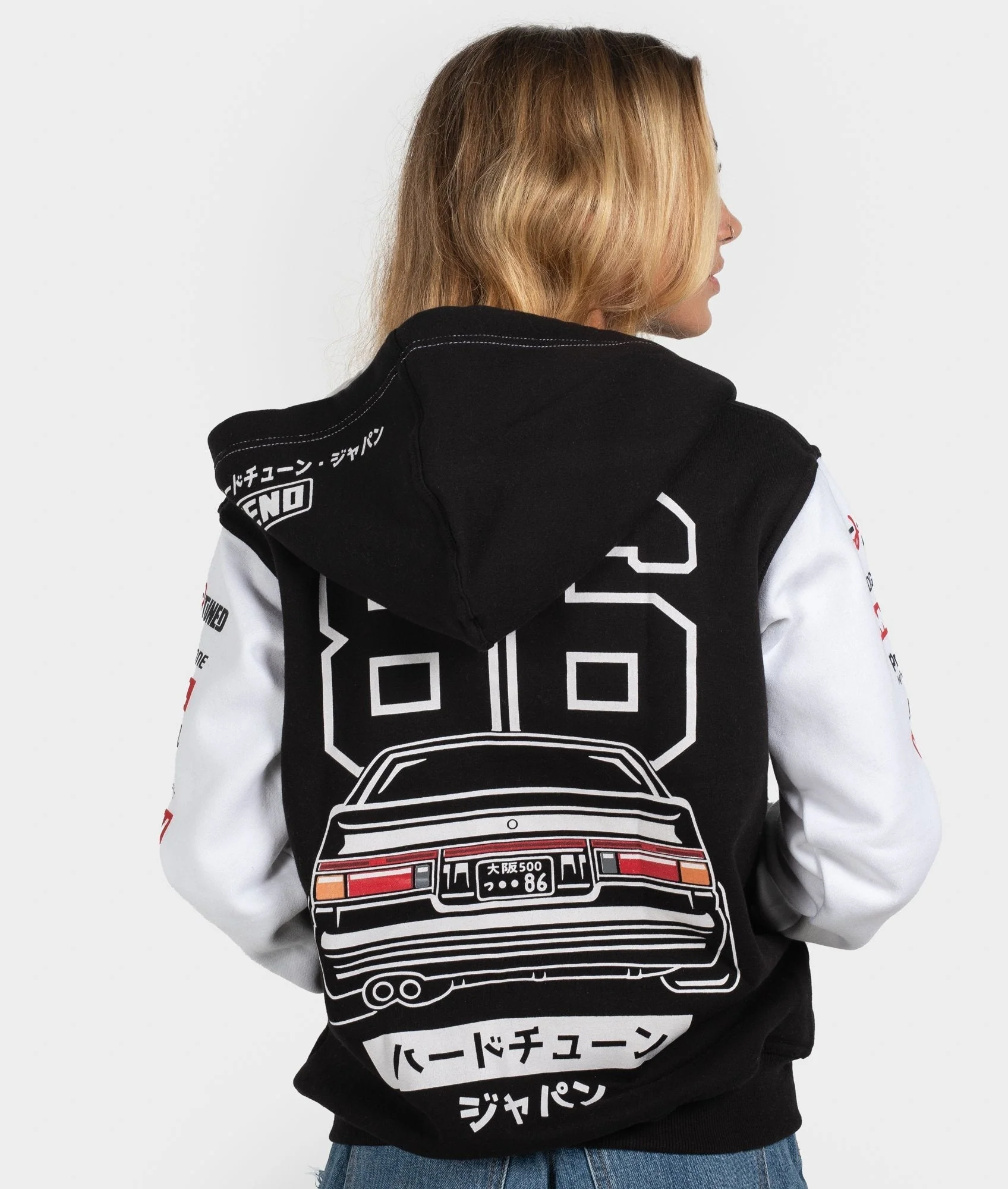 Toyota AE86 Trueno Womens Hoodie - Image 3