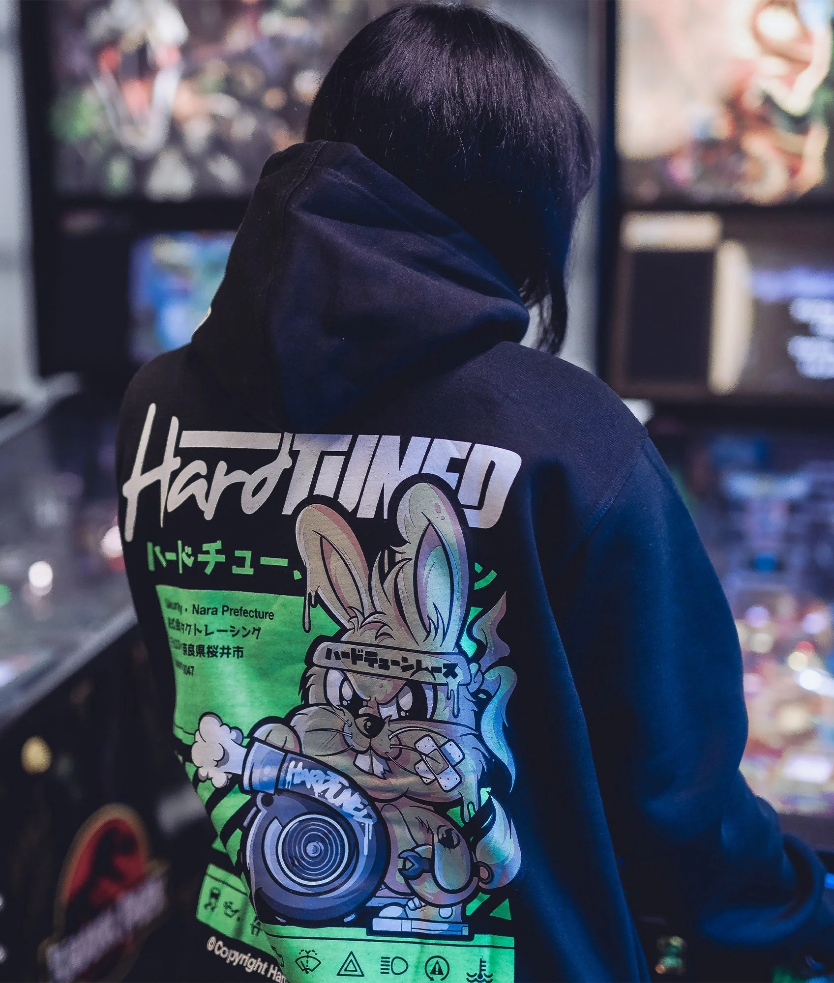 Women's Turbo Bunny Hoodie - Black - Image 2