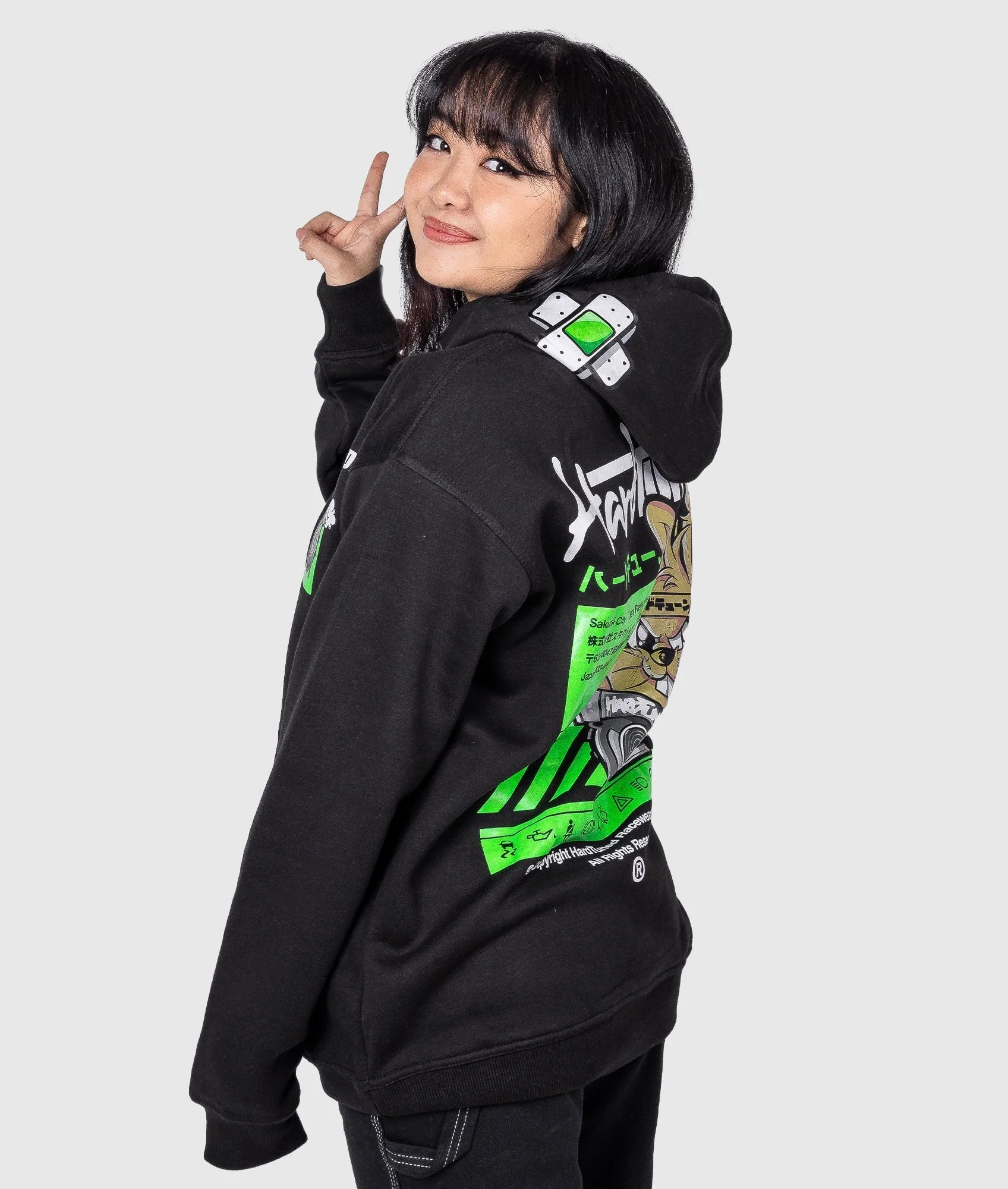 Women's Turbo Bunny Hoodie - Black - Image 7