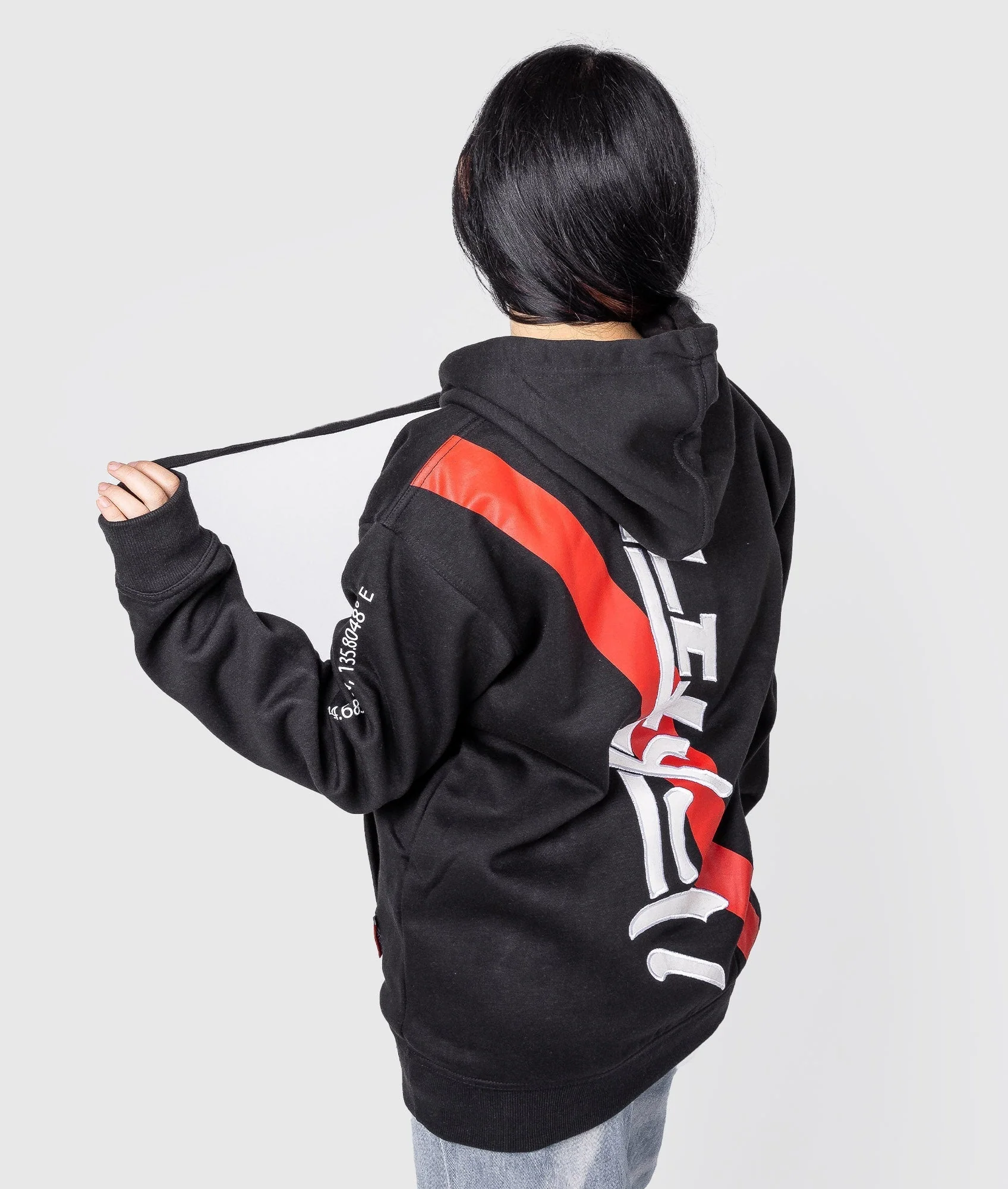 Women's Katakana Hoodie - Black - Image 3