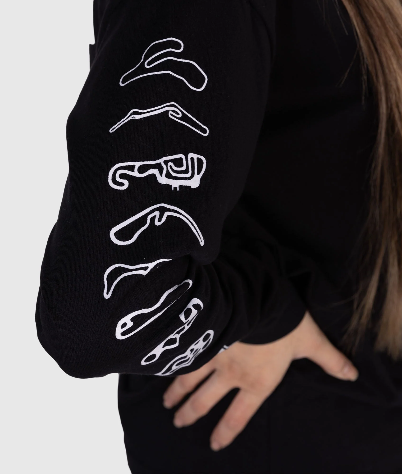 Womens Drift Matsuri Track Tee - Black - Image 4