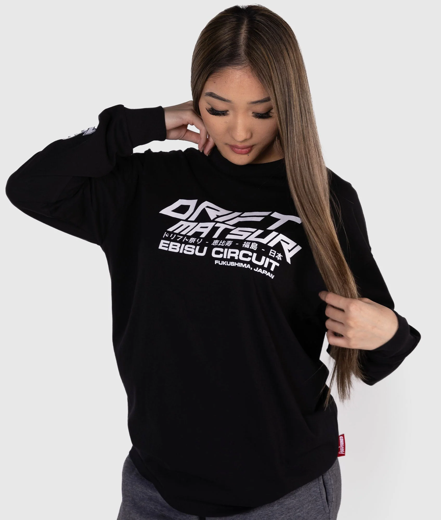 Womens Drift Matsuri Track Tee - Black - Image 6