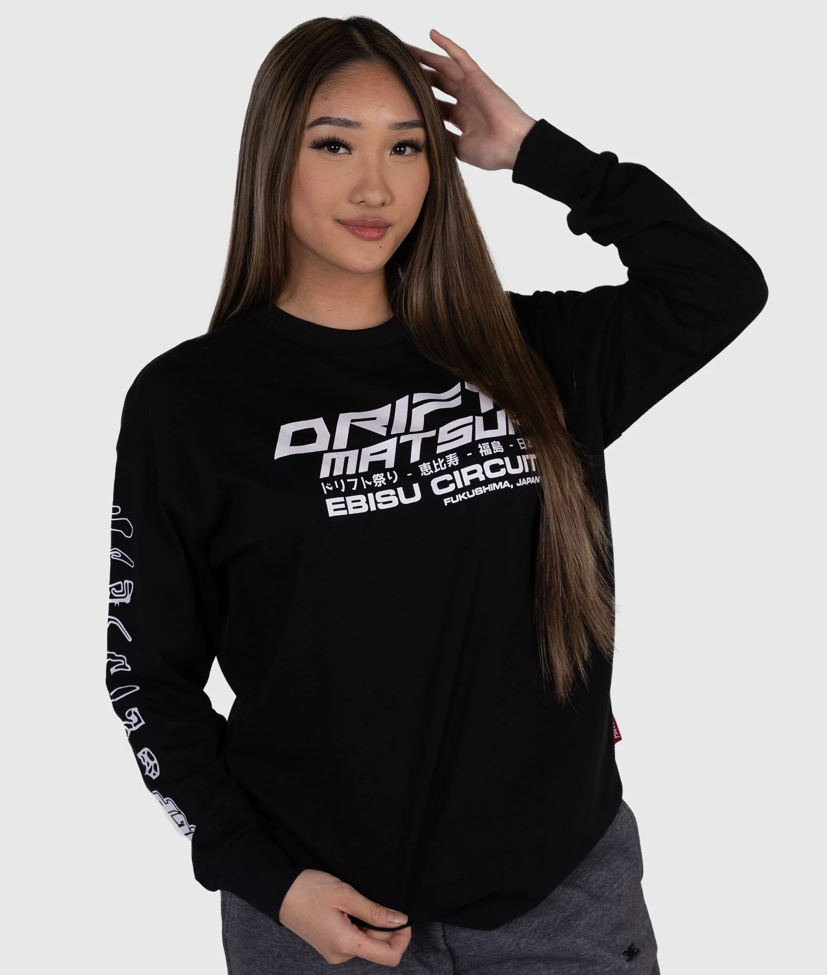 Womens Drift Matsuri Track Tee - Black - Image 7