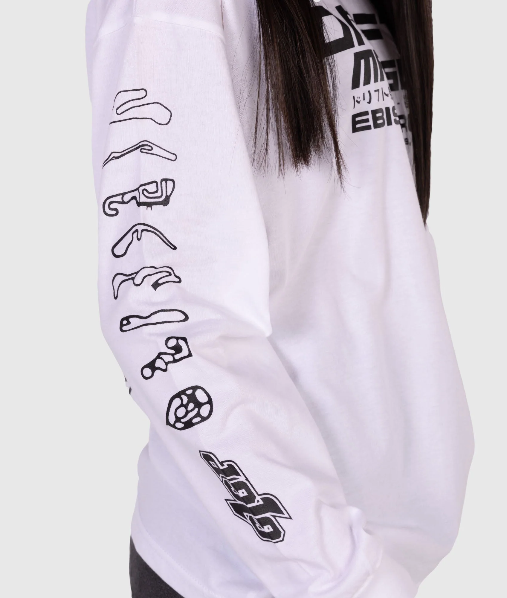 Womens Drift Matsuri Track Tee - White - Image 7