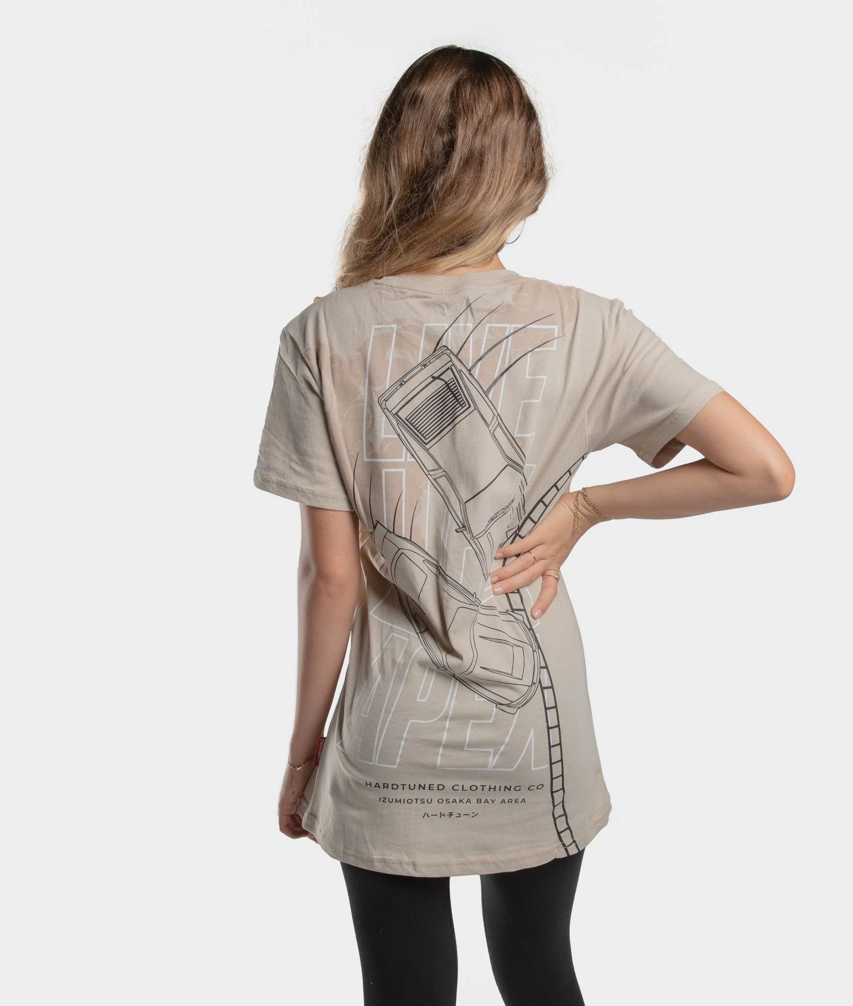 Womens Life on the Apex Tee - Tan - Image 4
