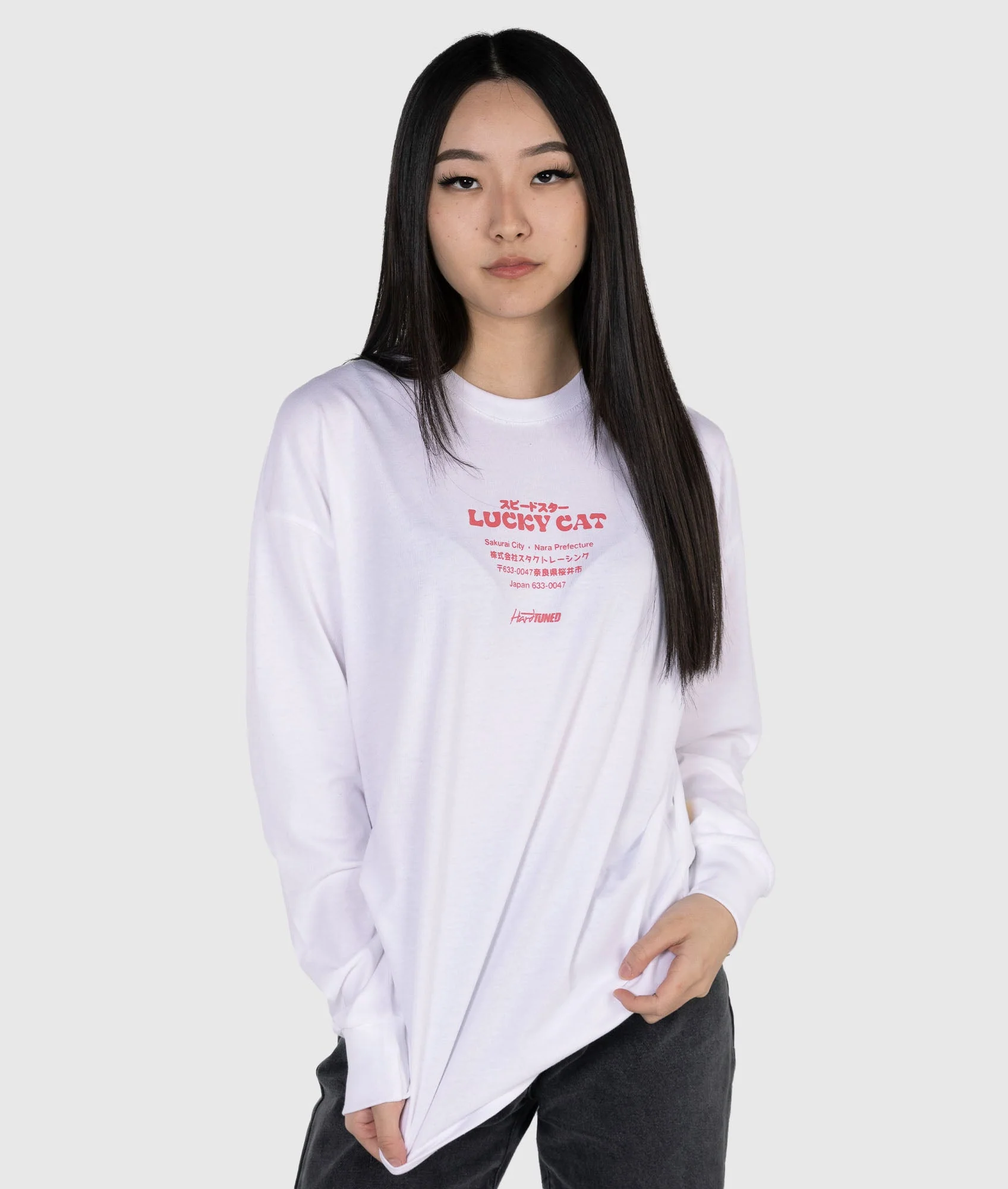 Womens Lucky Cat Longsleeve Tee - Image 10