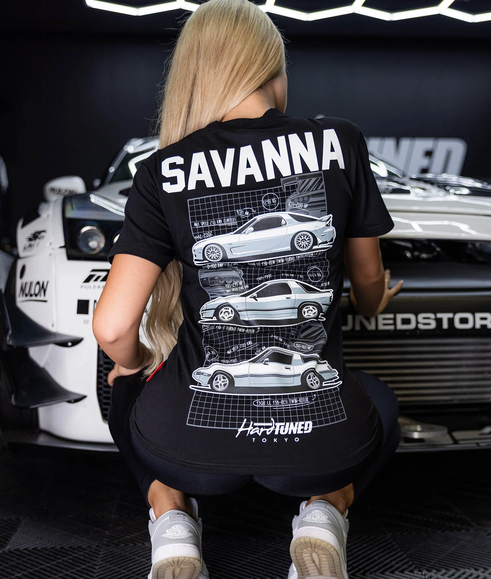 Womens Mazda RX7 Generations Tee - Image 2