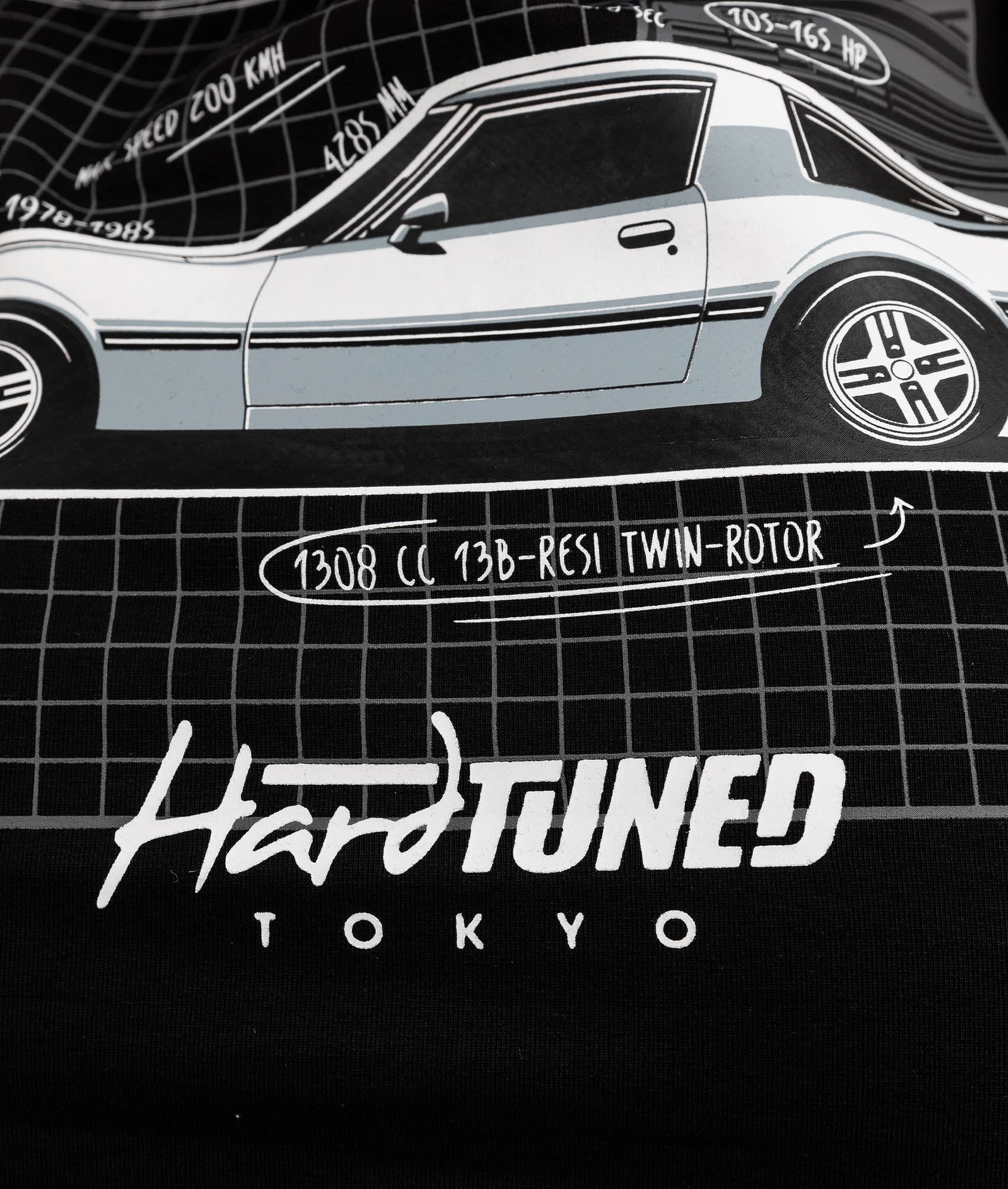 Womens Mazda RX7 Generations Tee - Image 8