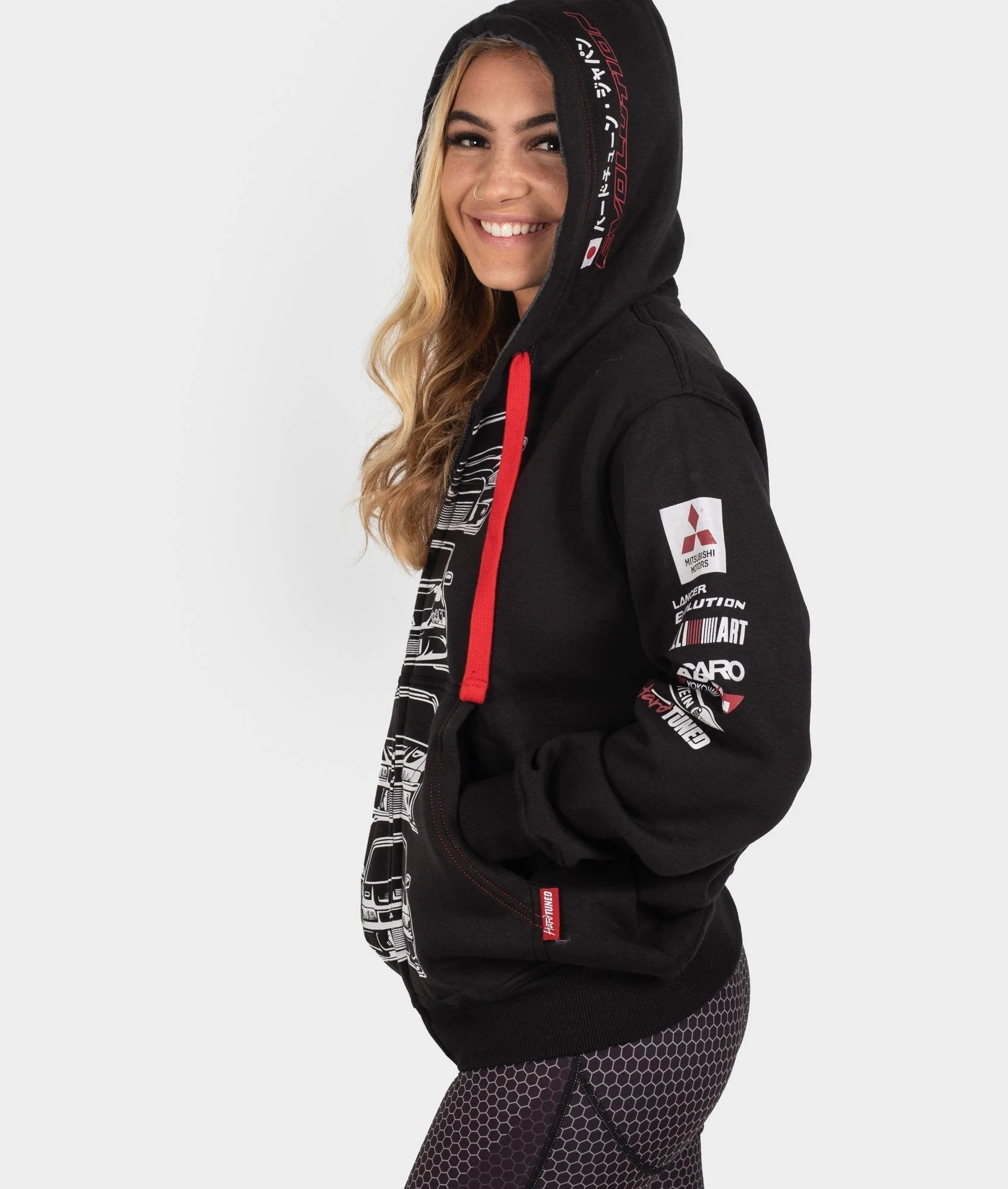 Mitsubishi Evolution Womens Hoodie - Image 7