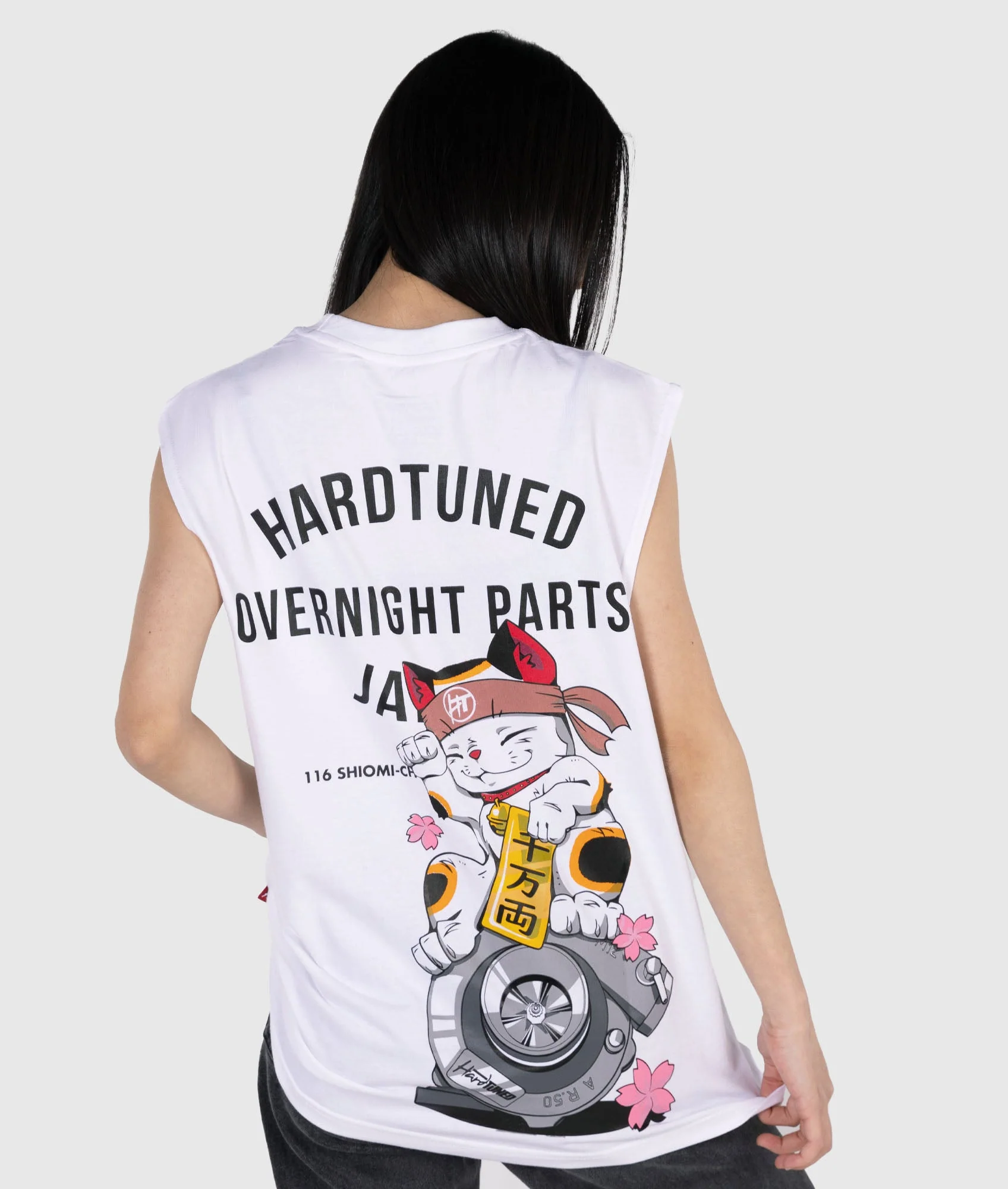 Womens Overnight Parts Kitty Tank Top - Image 4