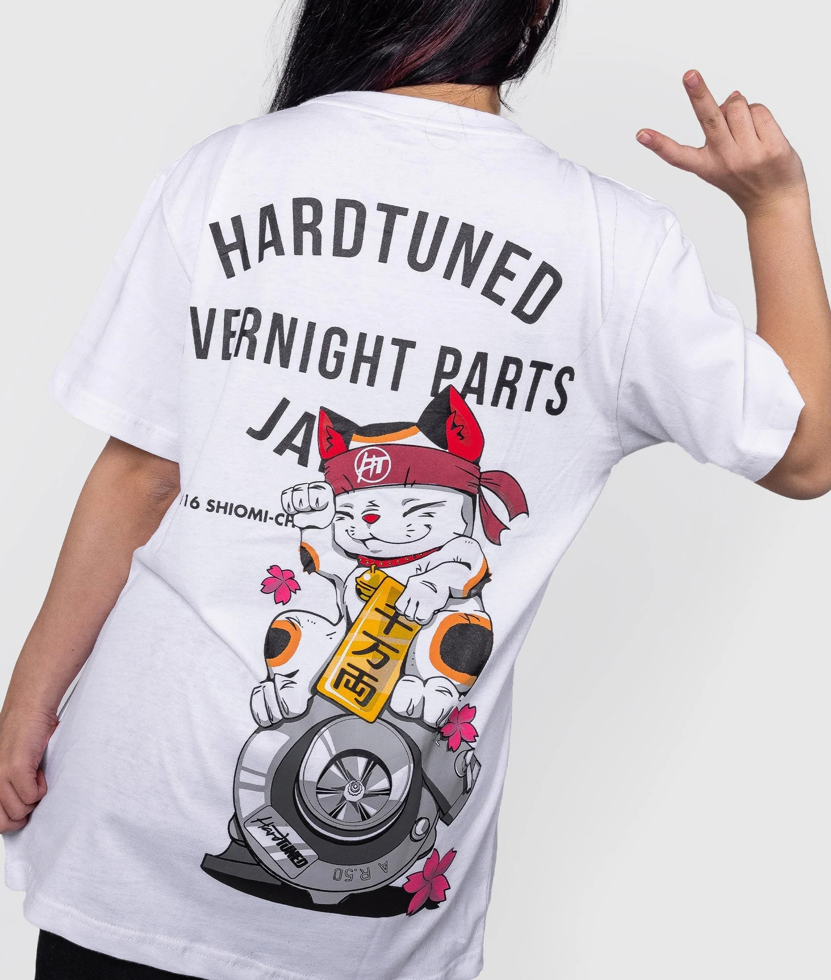 Women's Oversized Overnight Parts Kitty Tee - Image 4