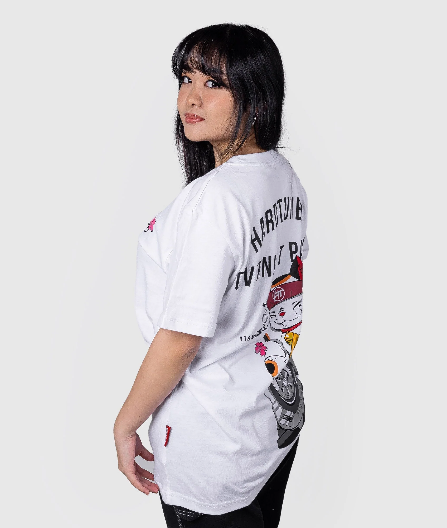 Women's Oversized Overnight Parts Kitty Tee - Image 8