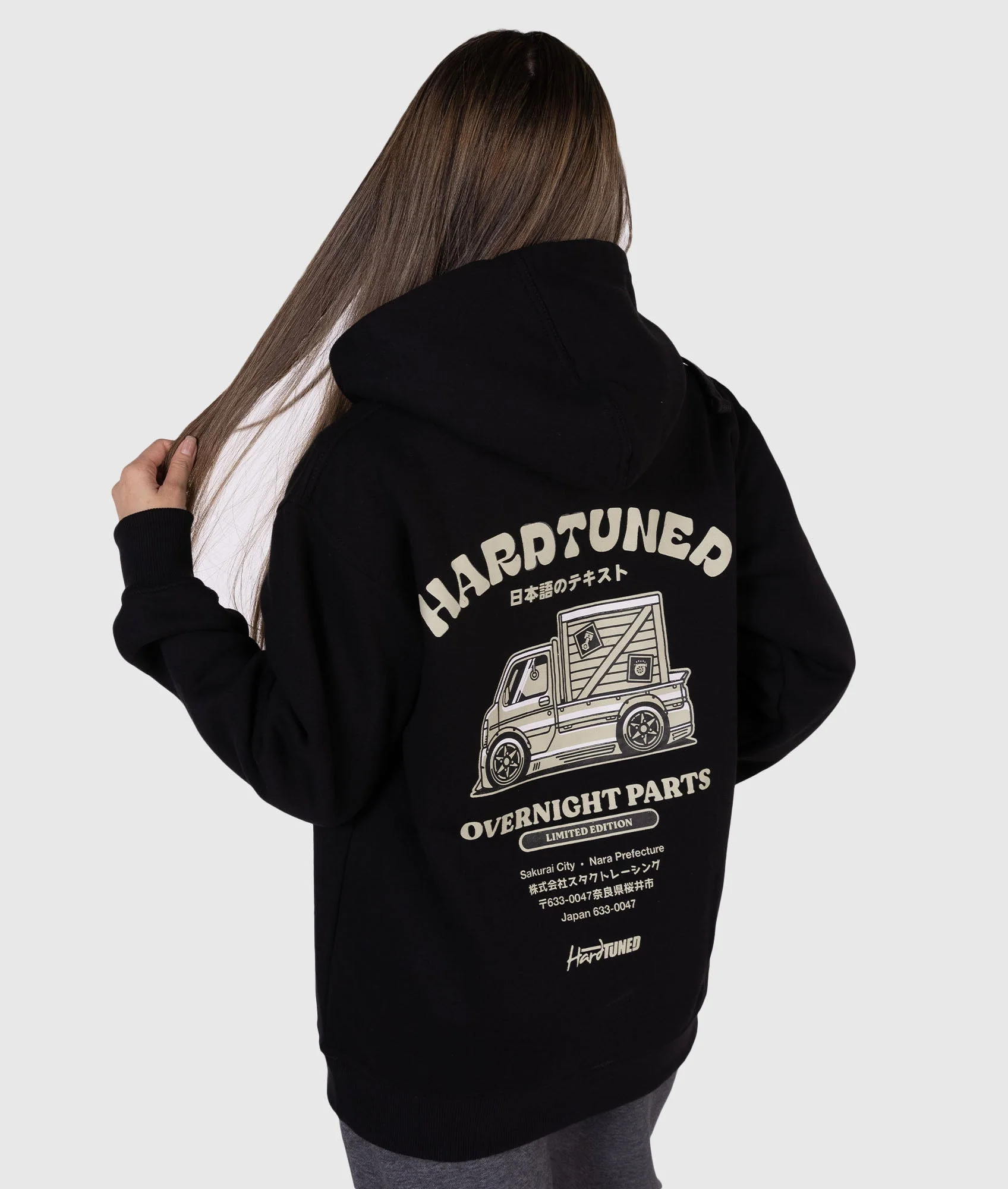 Womens Overnight Parts LTD Hoodie - Image 8