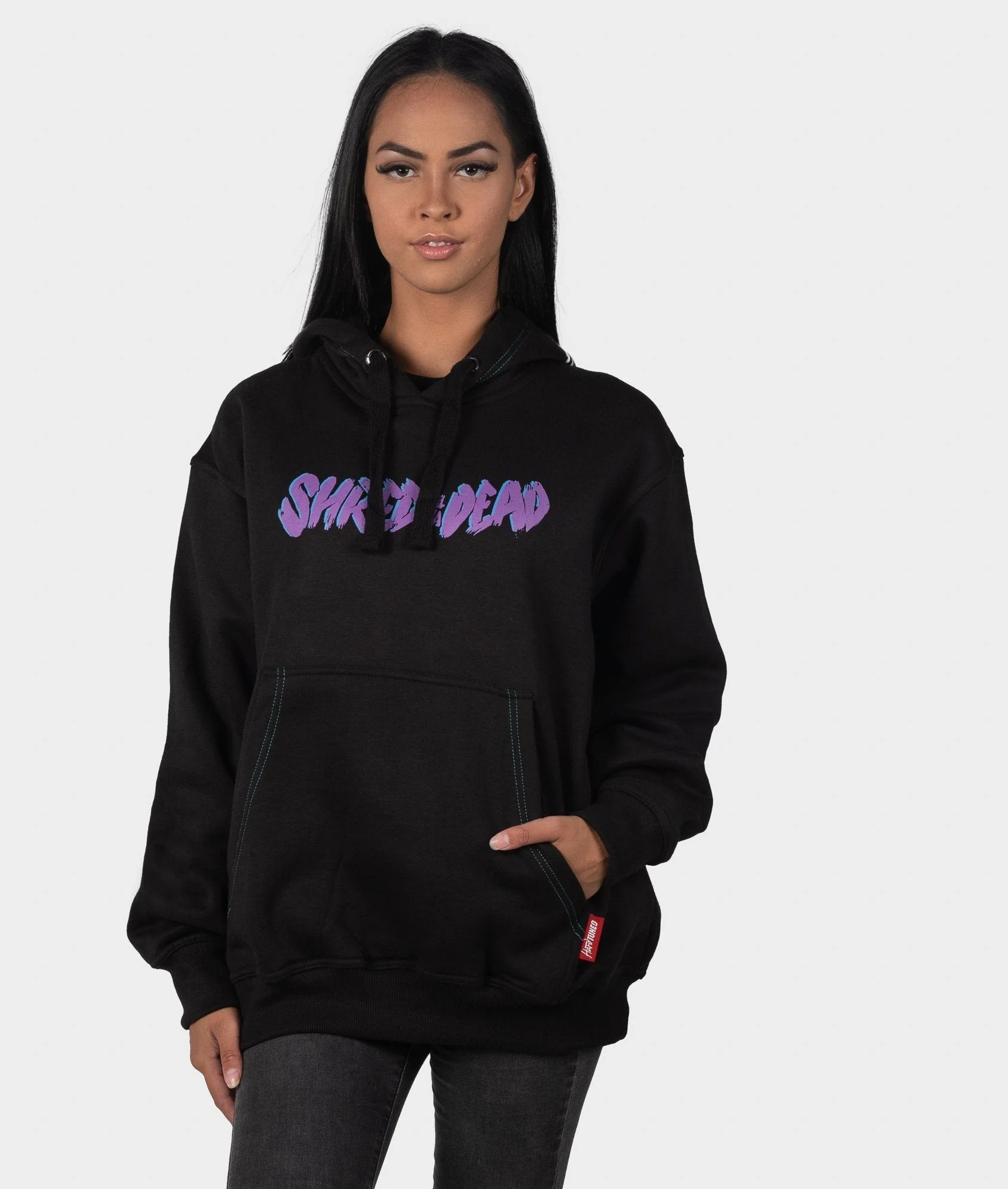 Shred Till Ya Dead Womens Hoodie - Image 3