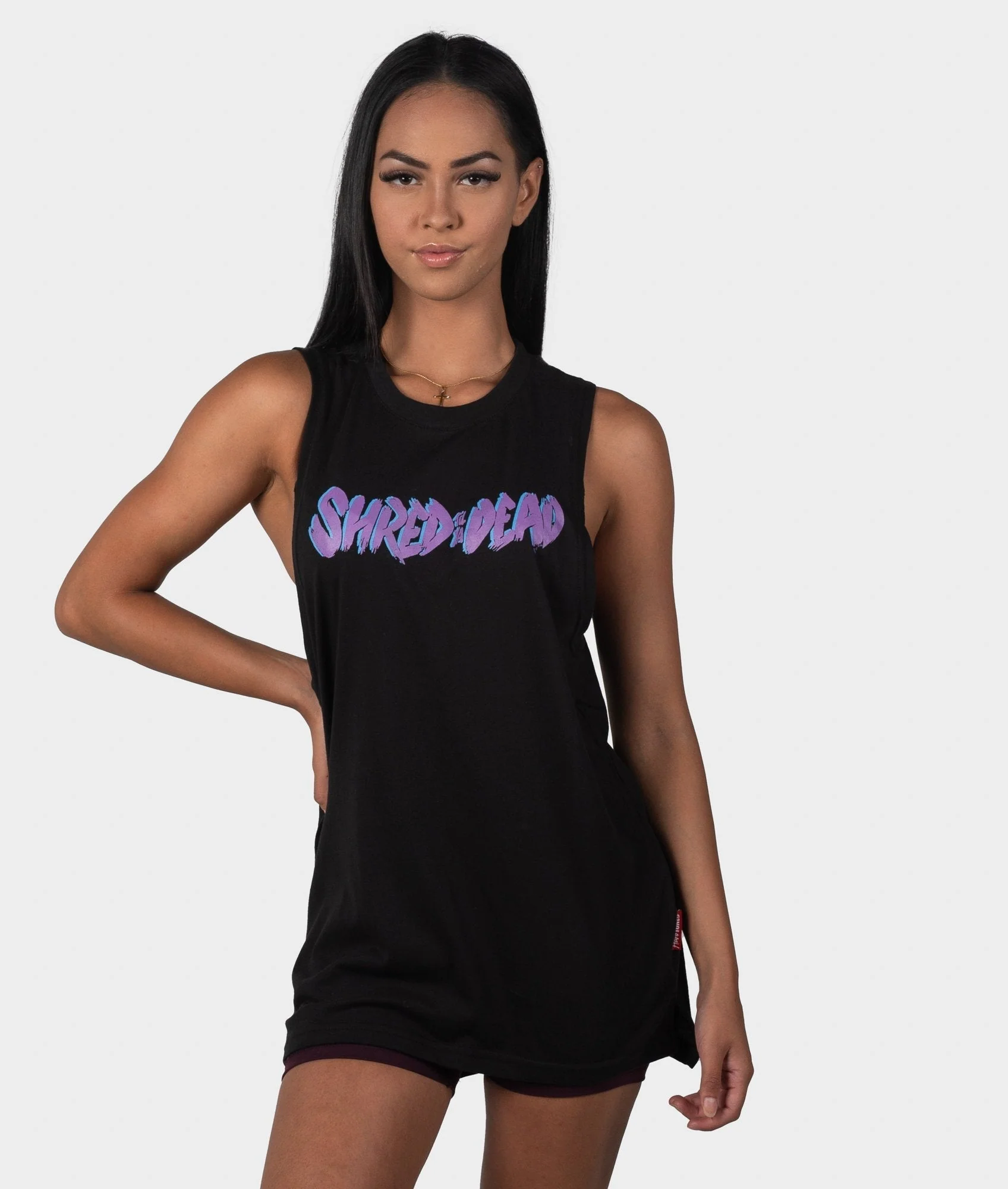 Womens Shred Till Ya Dead Tank Top - Image 2