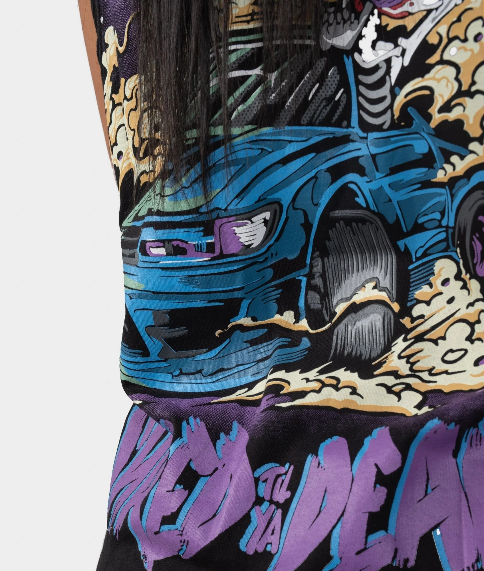 Womens Shred Till Ya Dead Tank Top - Image 3