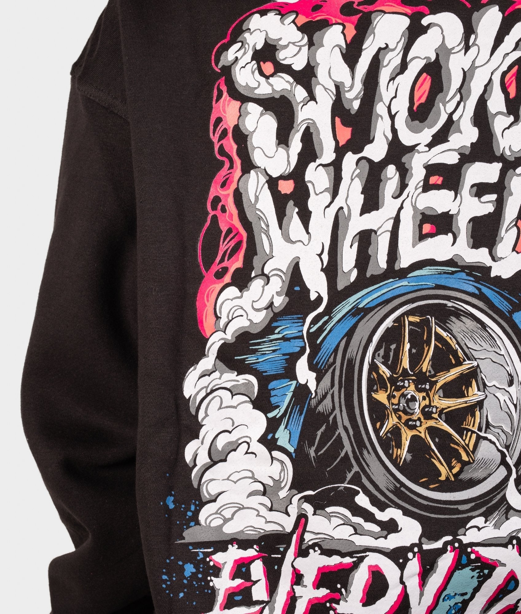 Smoke Wheels Womens Hoodie - Image 6