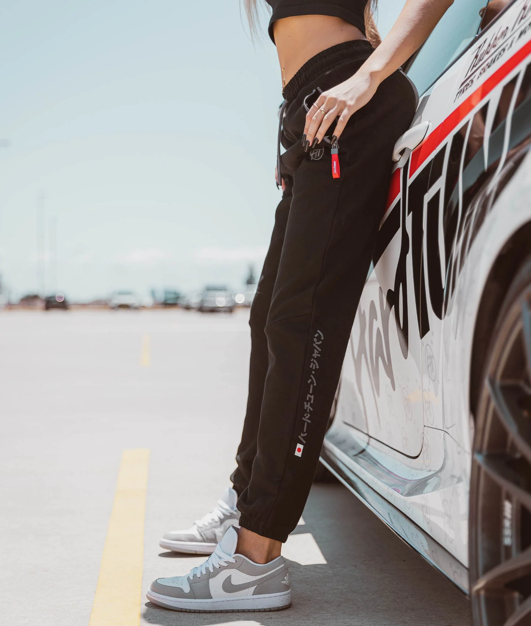 Women's Katakana P1 Fleece Track Pants - Black - Image 2