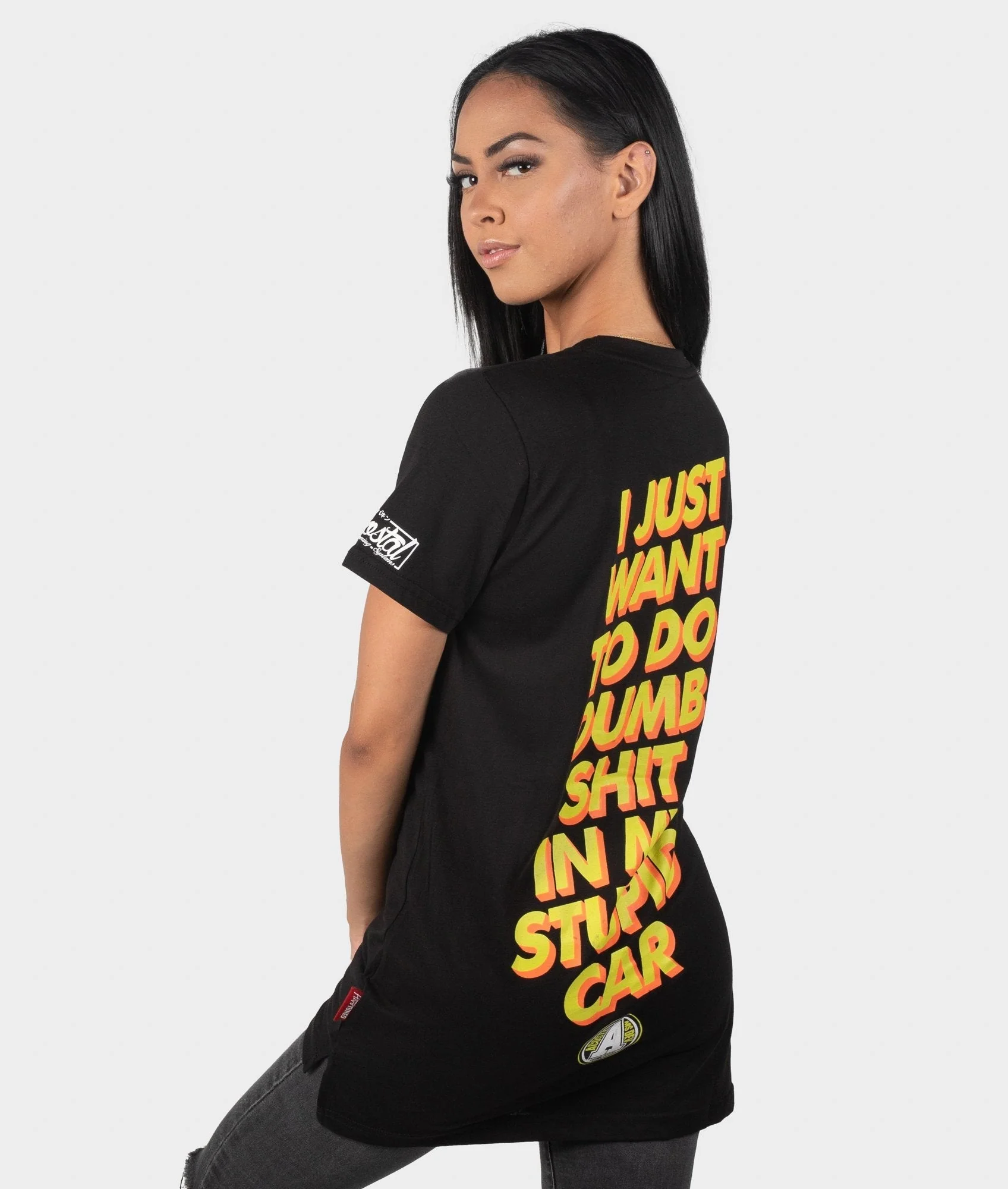 Womens Stupid Car Tee - Image 7