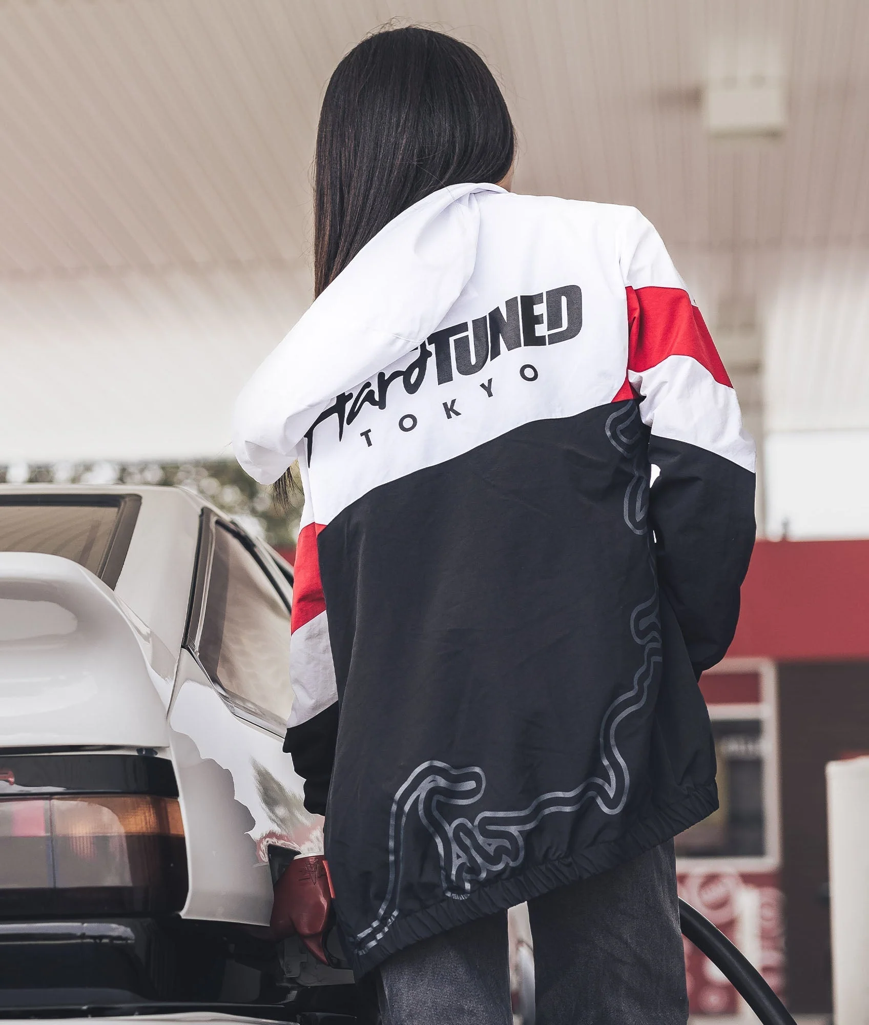 Womens Tokyo Retro Windbreaker - Image 2