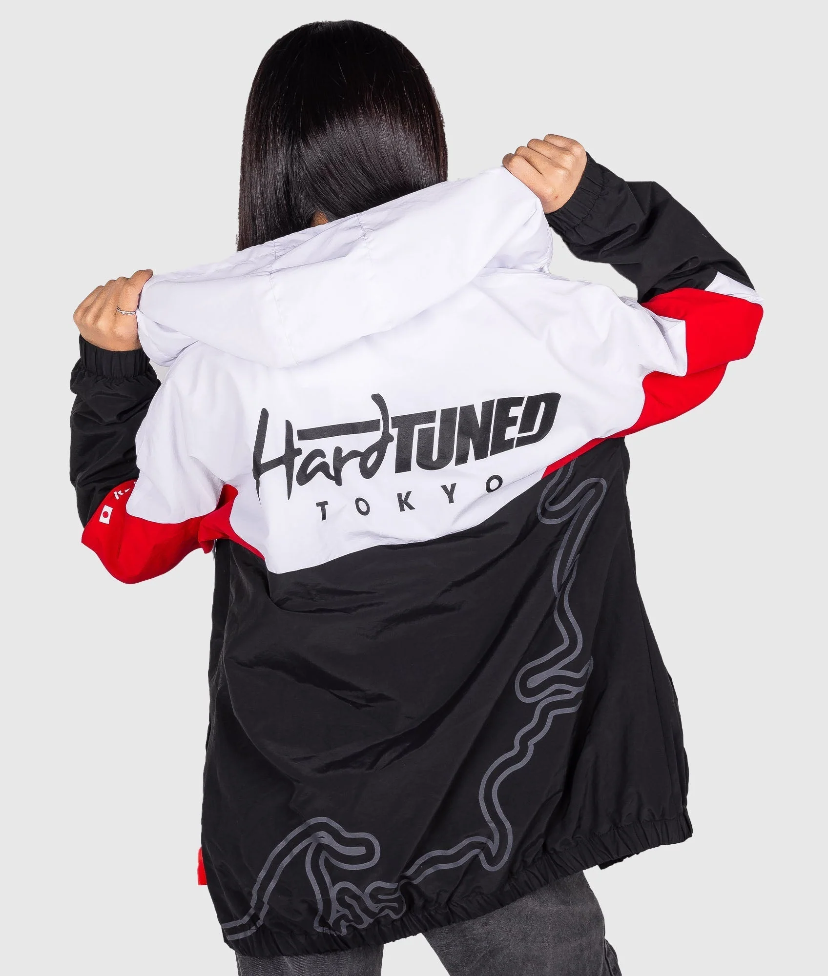 Womens Tokyo Retro Windbreaker - Image 4