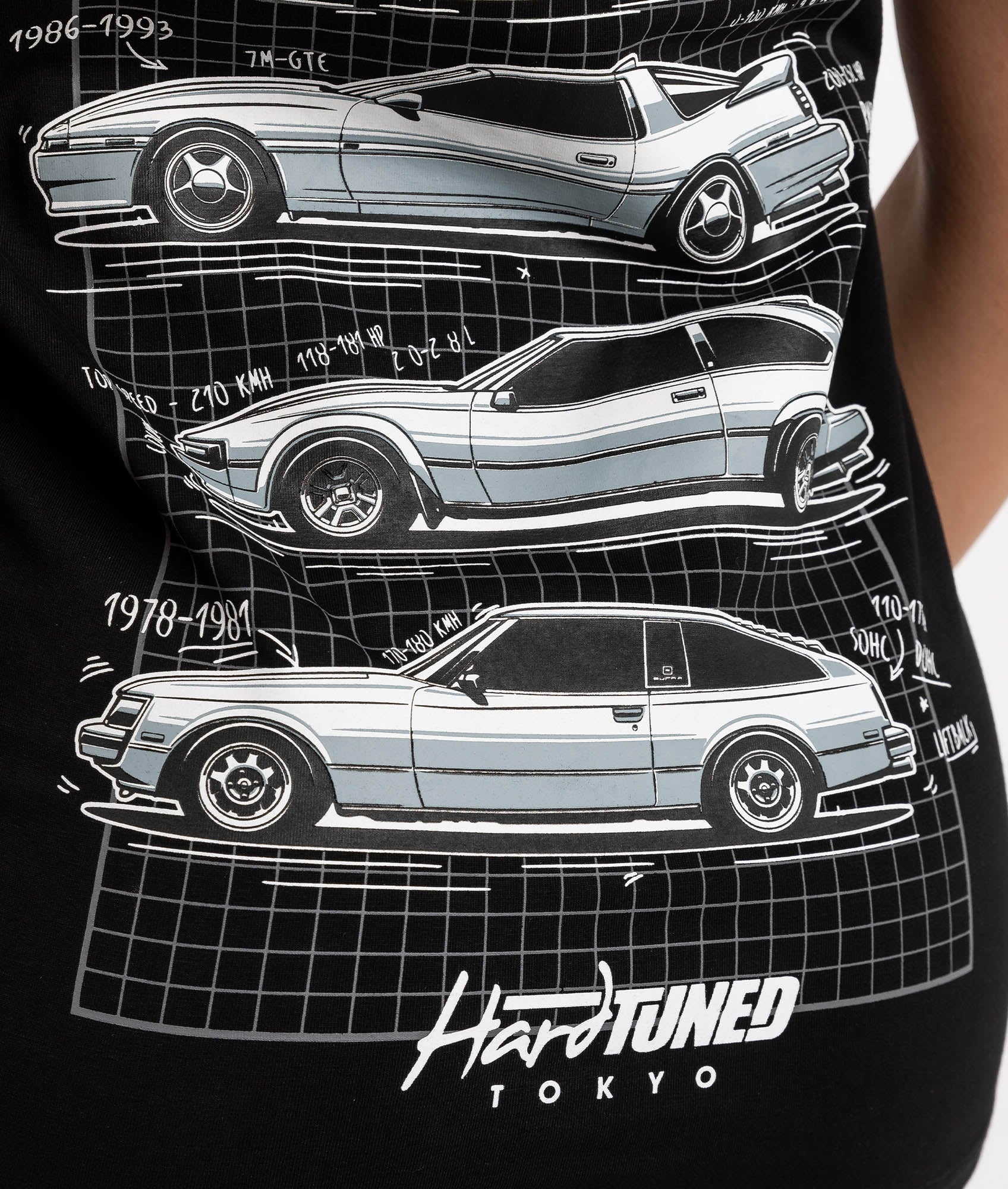 Womens Toyota Supra Generations Tee - Image 7