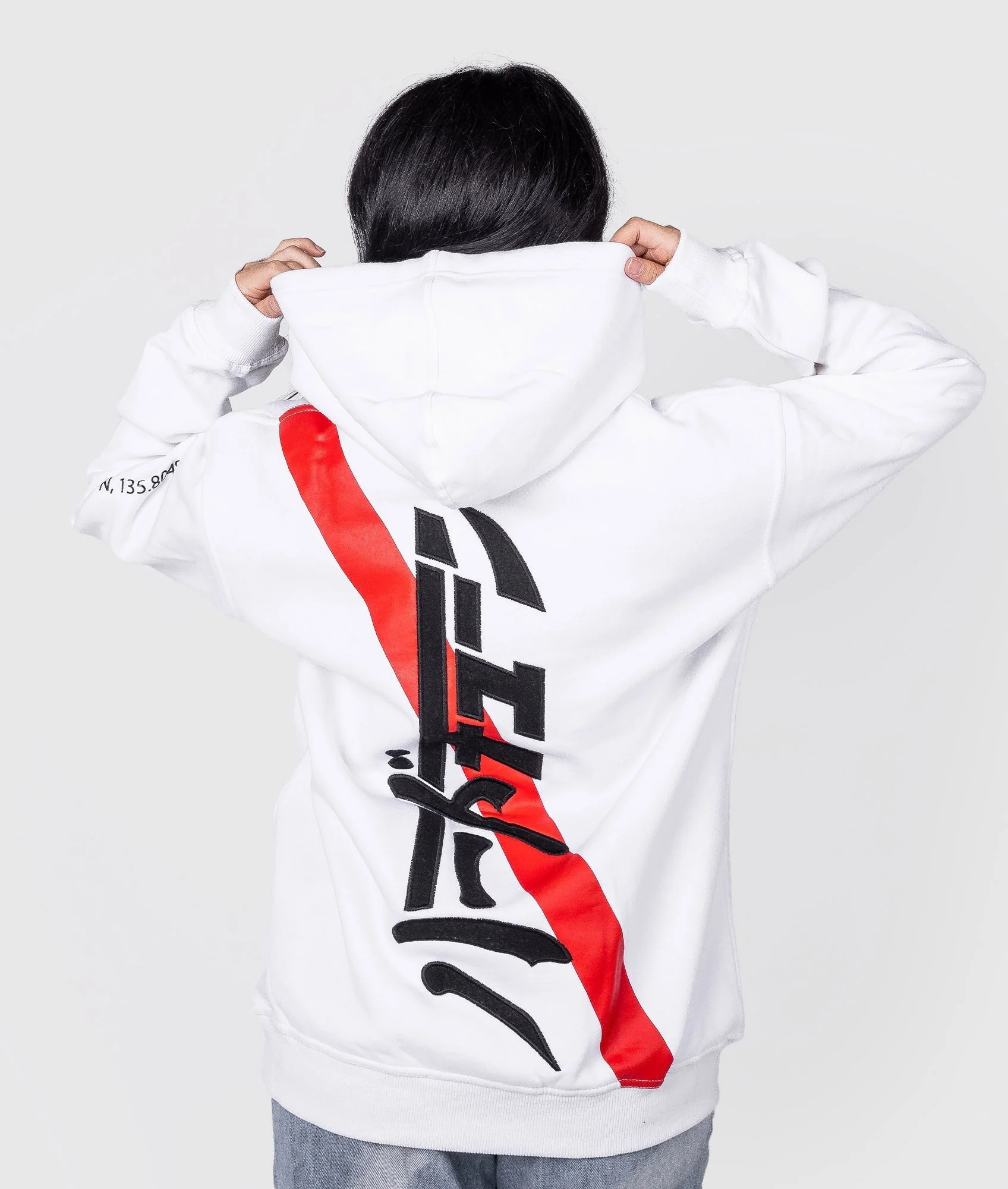 Women's Katakana Hoodie - White - Image 3