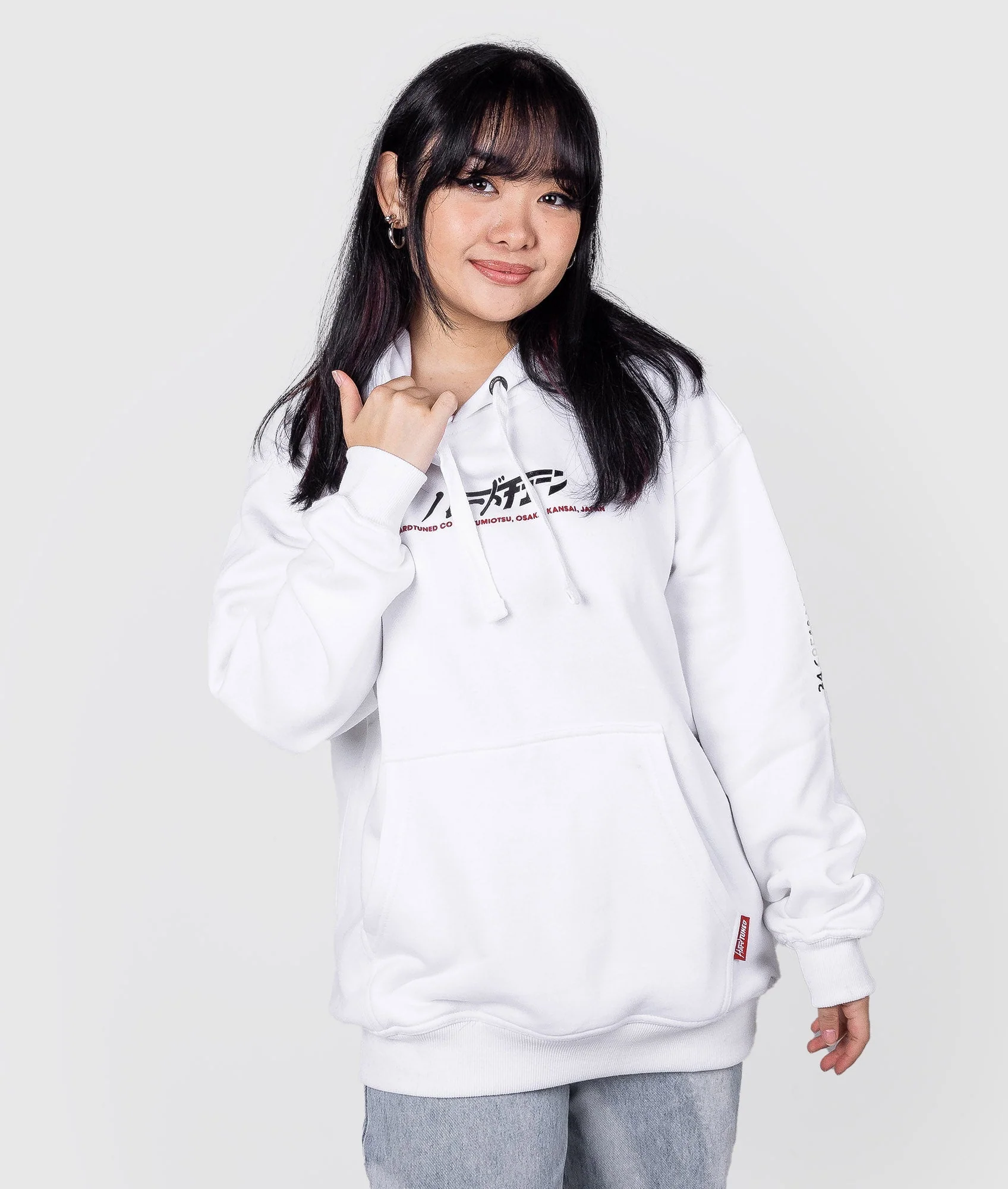 Women's Katakana Hoodie - White - Image 4