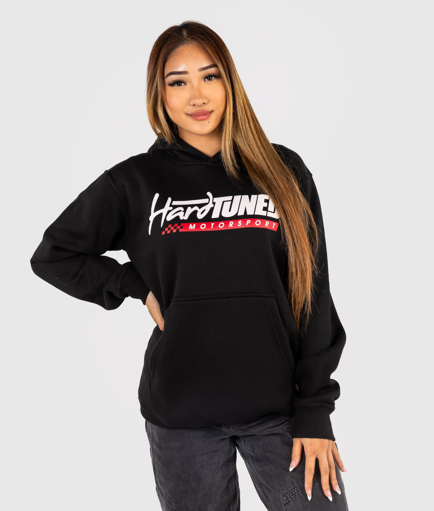 Womens World Time Attack Team Hoodie - Black - Image 3