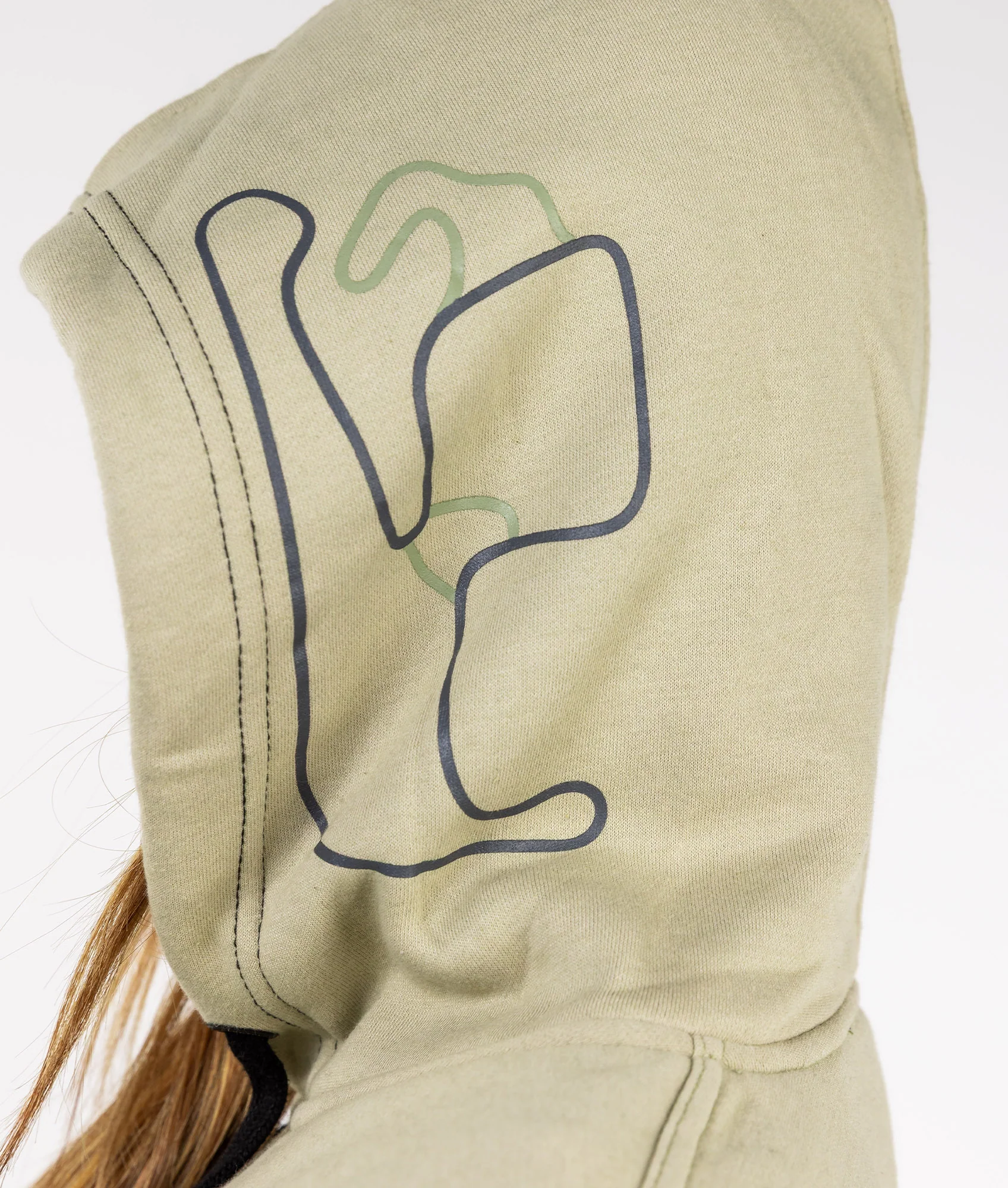Womens World Time Attack Team Hoodie - Eucalyptus - Image 7