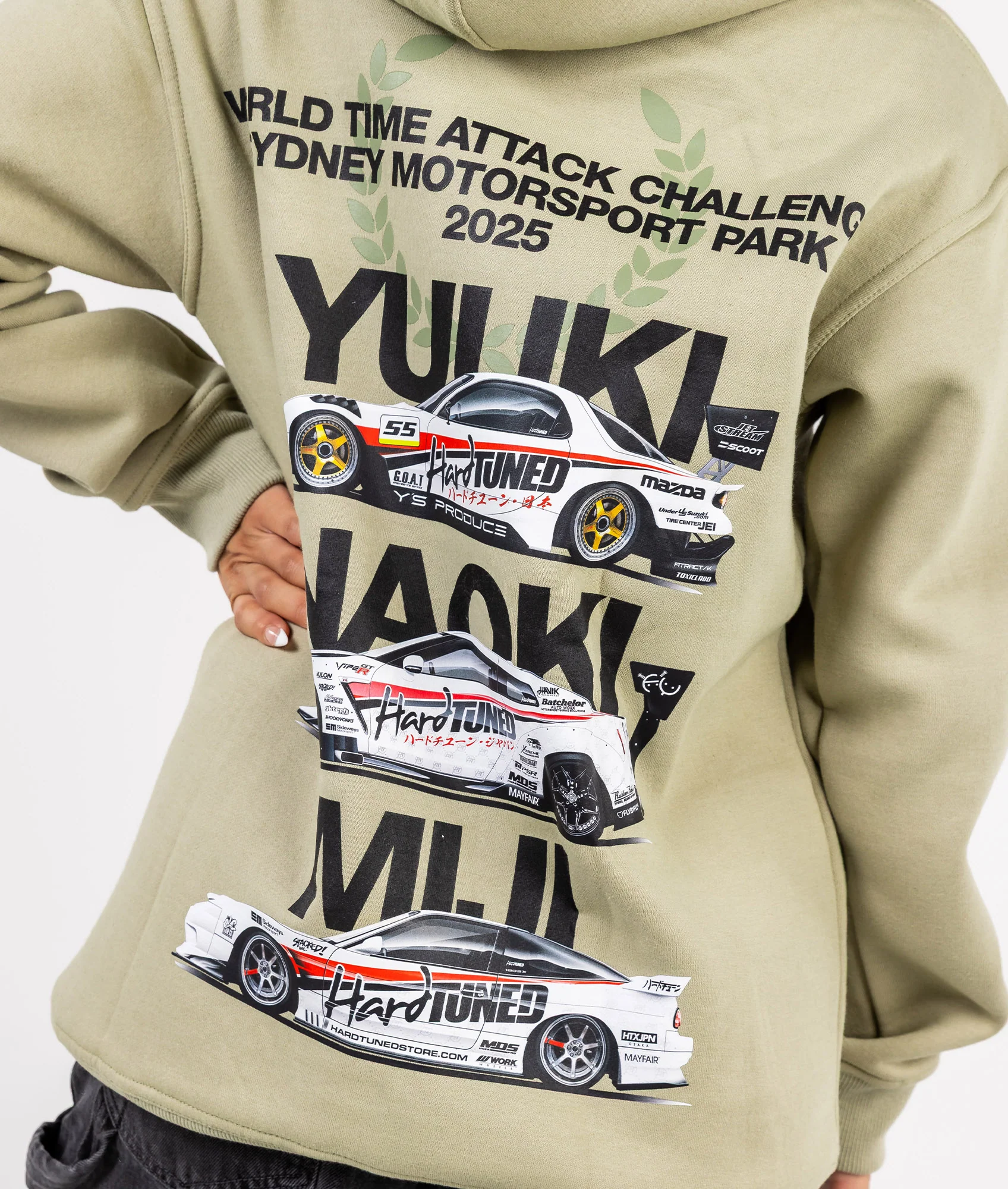 Womens World Time Attack Team Hoodie - Eucalyptus - Image 8