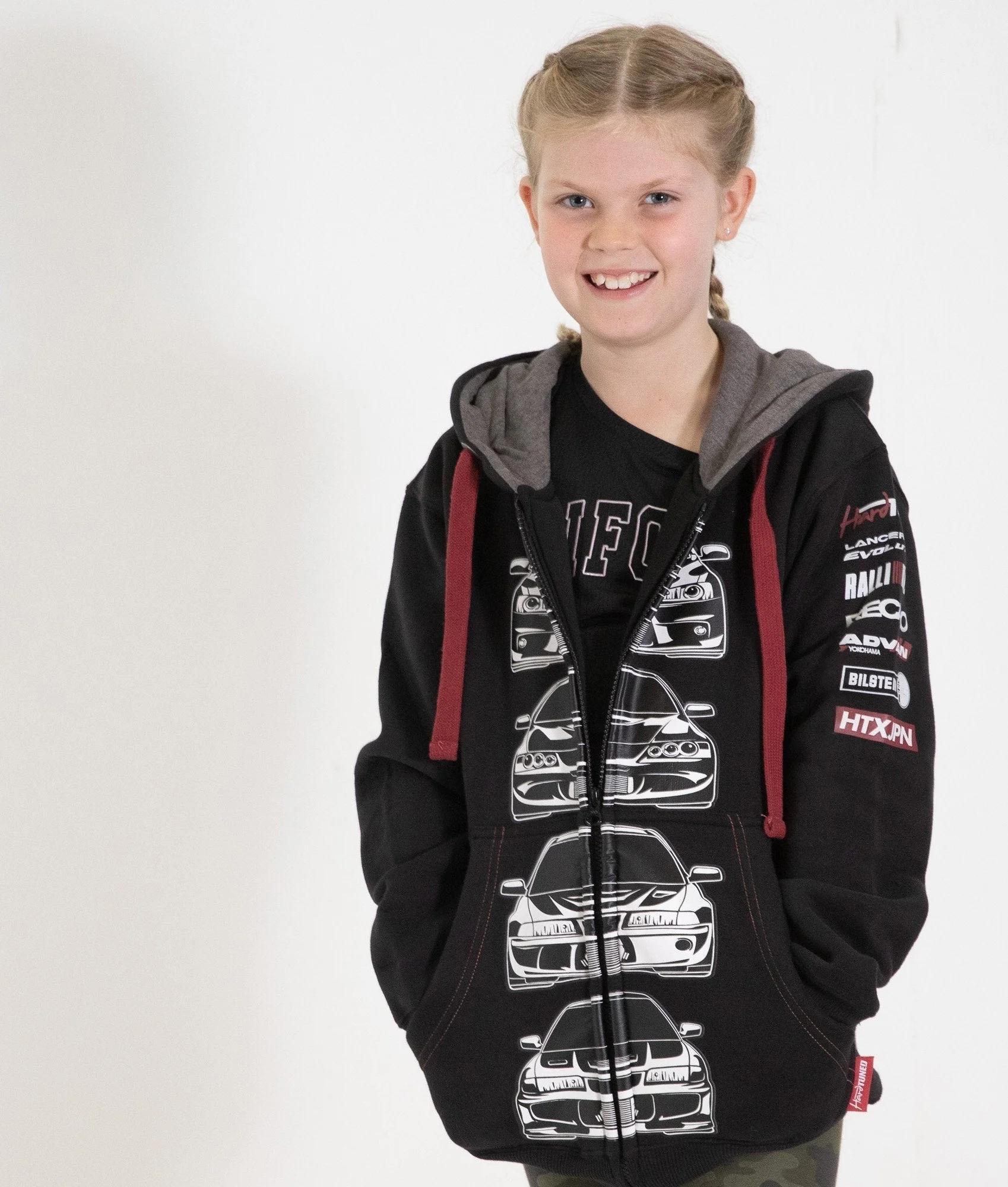Youth Mitsubishi Evolution Hoodie - Image 2